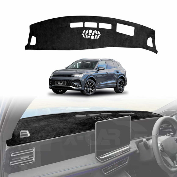Dash Mat for Volkswagen VW Tiguan CT Series With HUD 2025-Onwards Non-Slip Microfiber Pad Cover