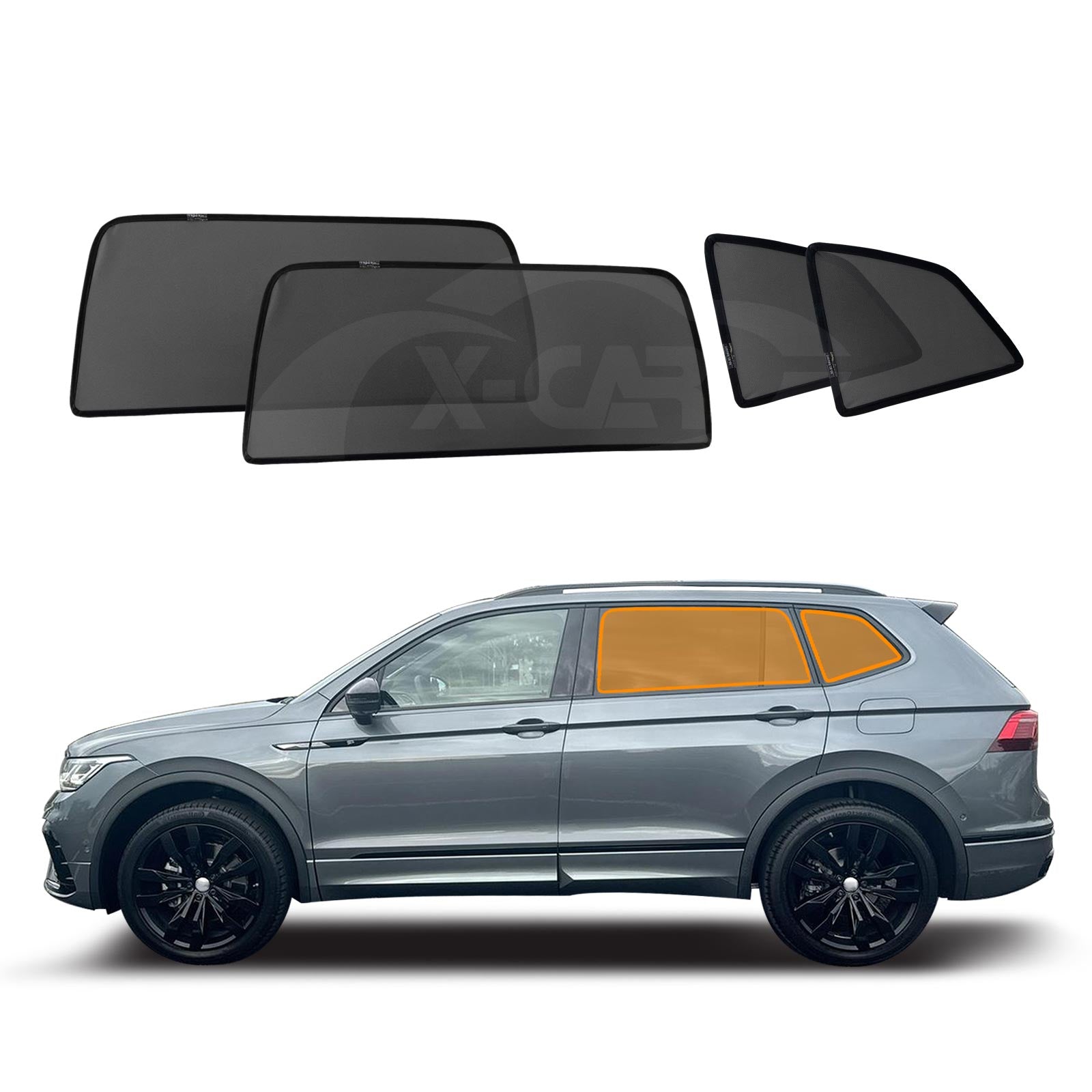 Window Sun Shades for Volkswagen VW Tiguan Allspace 7 Seater 2018-2024