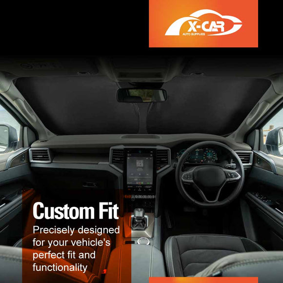 WindScreen Sun Shade for Volkswagen Amarok NF Series 2023-Onwards Dual Cab WindShield Blind