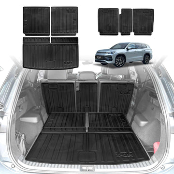 Boot Liners Back Seat Protector for Volkswagen Tayron 7 Seater 2025-Onwards Cargo Trunk Mat