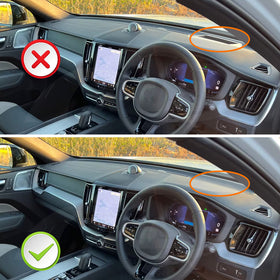 Dash Mat for Volvo XC60 XC 60 2017-Onwards Non-HUD Non-Slip Microfiber Pad Cover Interior Accessories - 0