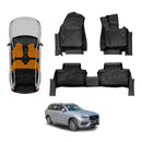 3D Floor Mats for Volvo XC90 PHEV 2015-Onwards All-Weather Car Liners-11