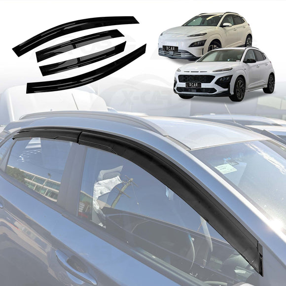 Weathershields for Hyundai Kona 2017-2023 Car Weather Shields Wind Deflectors Sun Visors
