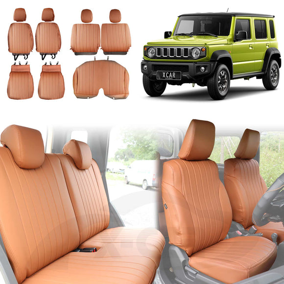 Seat Covers for Suzuki Jimny XL 5-Door 2023-Onwards Premium Vintage PU Leather