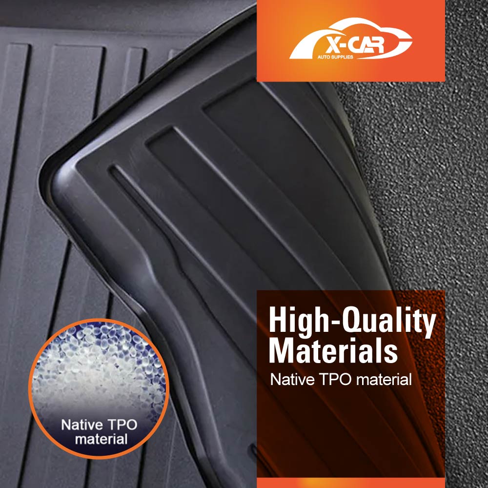 Tailored Boot Liner Mat For Mitsubishi Outlander PHEV 2021-2025 - Waterproof Black Tray