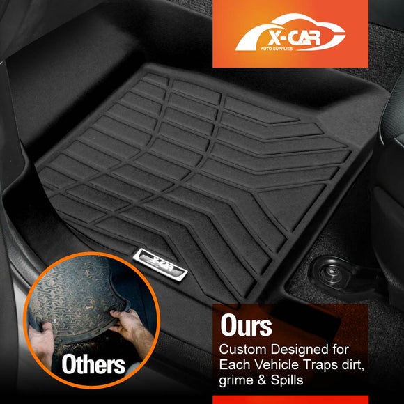 3D Car Mats for Mazda BT-50 BT50 Dual Cab 2020-Onwards TF Series All-Weather Floor Liners