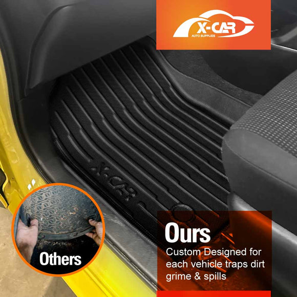 3D Floor Mats for Toyota Yaris Hatch 2011-2020 All-Weather Car Liners