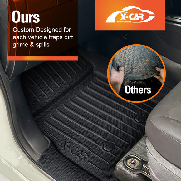 3D Car Mats for Mazda BT-50 BT50 Dual Cab 2020-Onwards TF Series All-Weather Floor Liners
