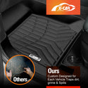 3D Floor Mats for ISUZU D-MAX DMAX Dual Cab 2020-2025 All-Weather Car Liners