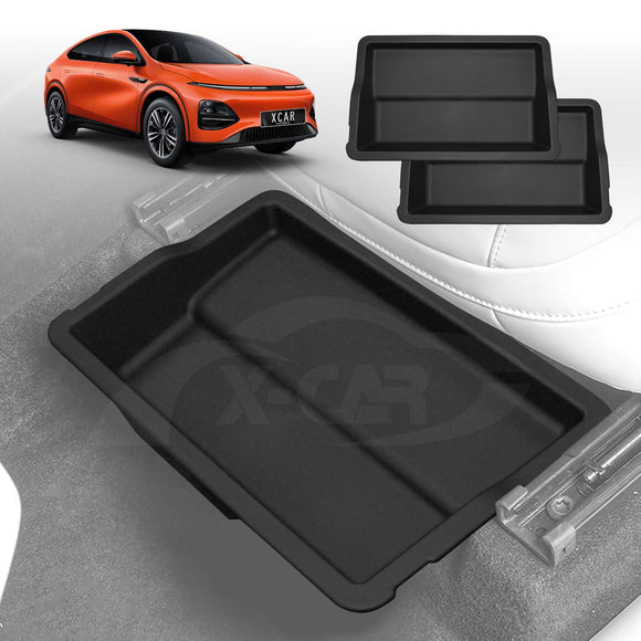 Car Under Seat Storage Box for Xpeng G6 2024-Onwards Front Seats Organizer Tray