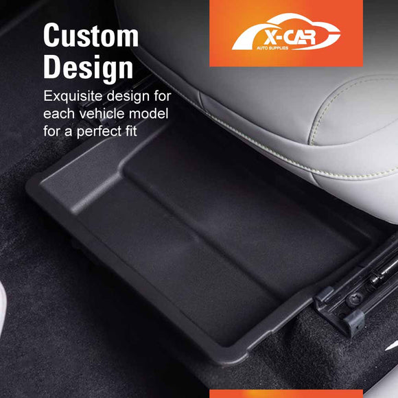 Car Under Seat Storage Box for Xpeng G6 2024-Onwards Front Seats Organizer Tray