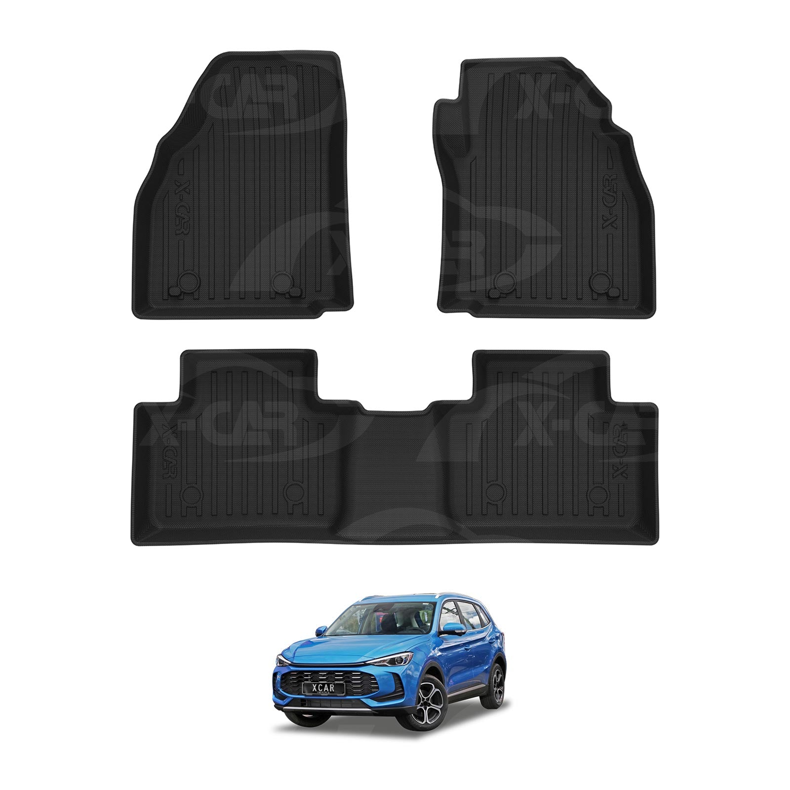 3D Floor Mats for MG ZS 2024-Onwards All Weather Car Mats