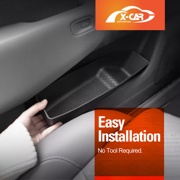 Door Handle & Side Storage Tray for Zeekr 7X 2025-Onwards Hidden Insert Pocket Organiser Box interior Accessories
