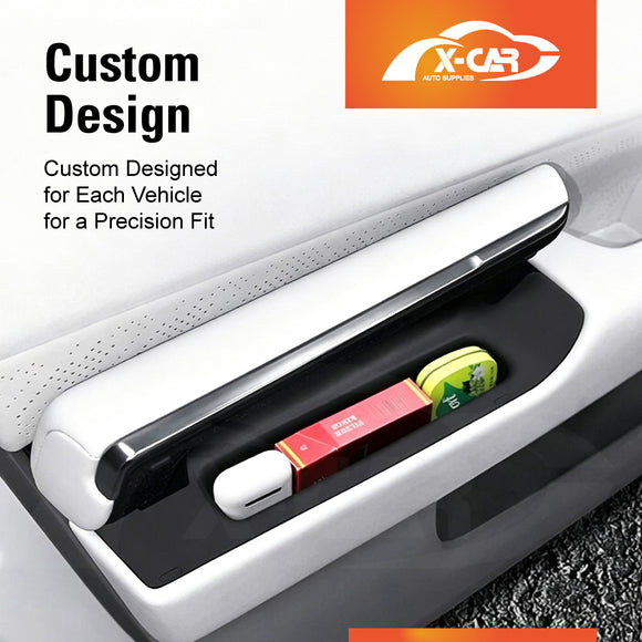 Door Handle & Side Storage Tray for Zeekr 7X 2025-Onwards Hidden Insert Pocket Organiser Box interior Accessories