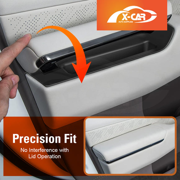 Door Handle & Side Storage Tray for Zeekr 7X 2025-Onwards Hidden Insert Pocket Organiser Box interior Accessories