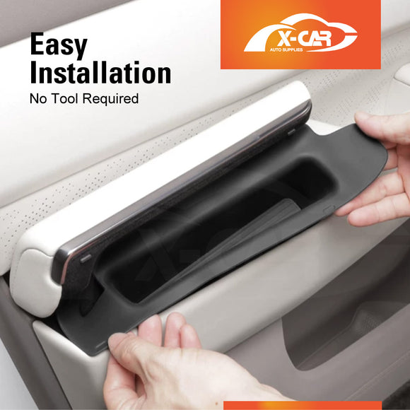 Door Handle & Side Storage Tray for Zeekr 7X 2025-Onwards Hidden Insert Pocket Organiser Box interior Accessories