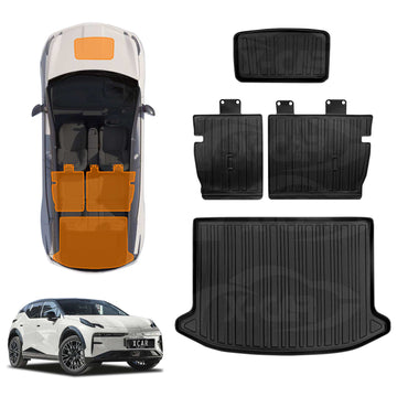 Boot Liner/Back Seat Protector for Zeekr X 2024-Onwards All Weather Heavy Duty Cargo Front Trunk Mat