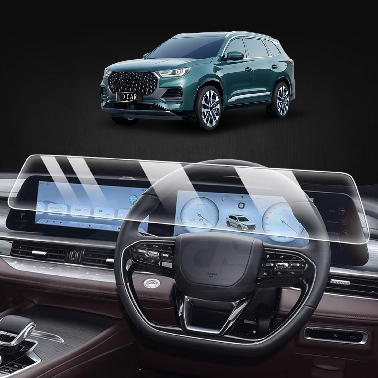 Tempered Glass Screen Protector for Chery Tiggo 8 Pro Max 2024-Onwards Touchscreen Cover