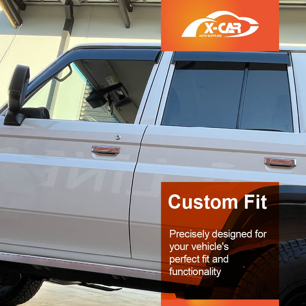 WeatherShields for Toyota LandCruiser 70/76/78/79 Series 2007-2025 Car Weather Shields Wind Deflectors Sun Visors
