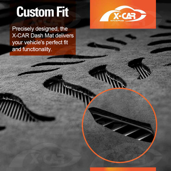 Dash Mat for Hyundai Kona Without HUD 2023-Onwards Non-Slip Microfiber Pad Cover Interior Accessories