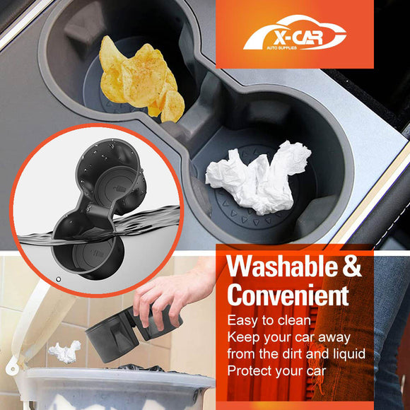 Cup Holder Insert for Tesla Model Y Juniper 2025-Onwards Centre Console Rubber Interior Accessories