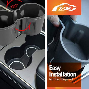 Centre Console Rubber Cup Holder Insert for Tesla Model Y 2022-2025 - 0