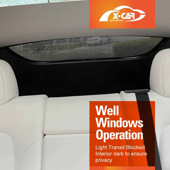 Glass Roof Sun Shades For Tesla Model Y 2022-2025
