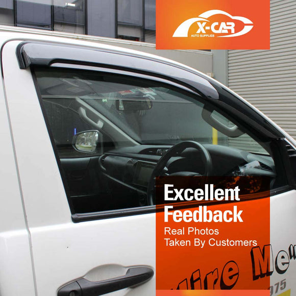 WeatherShields for Toyota Hilux Single Cab 2015-2025 Car Weather Shields Wind Deflectors Sun Visors