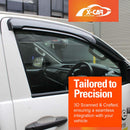 WeatherShields for Toyota Hilux Single Cab 2025-Onwards Car Weather Shields Wind Deflectors Sun Visors-3