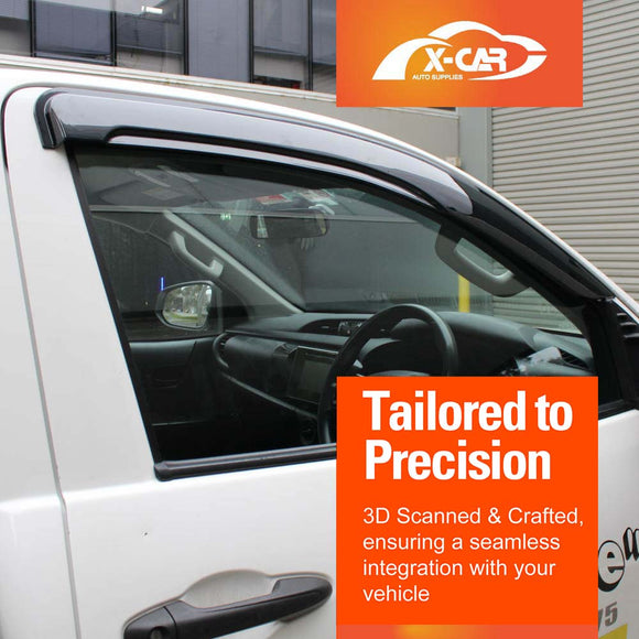 WeatherShields for Toyota Hilux Single Cab 2025-Onwards Car Weather Shields Wind Deflectors Sun Visors