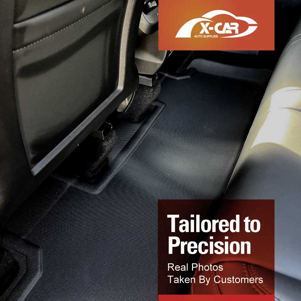 Interior Boot Liners Set For Tesla Model Y 2022-2025 3D All-Weather Cargo Mats