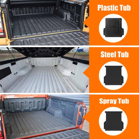 Tub Liner Tailgate Mat for Ford Next-Gen Ranger Raptor RA 2022-Onwards Heavy Duty Cargo Trunk Mat - 0