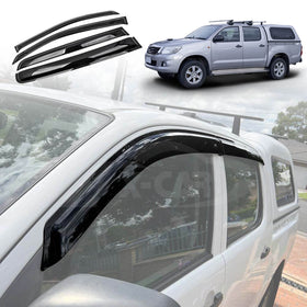 Weathershields for Toyota Hilux Dual Cab 2005-2015 Car Weather Shields Wind Deflectors Sun Visors