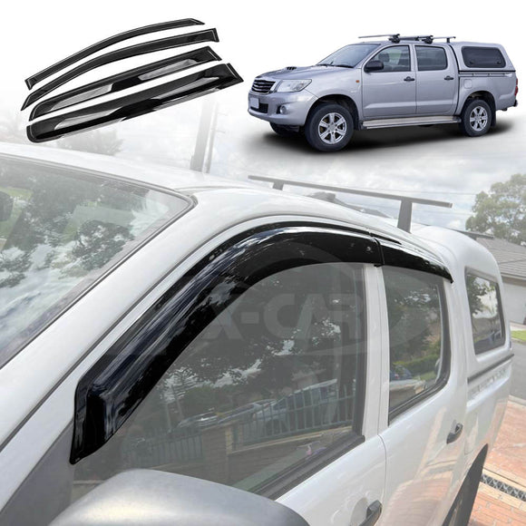 Weathershields for Toyota Hilux Dual Cab 2005-2015 Car Weather Shields Wind Deflectors Sun Visors