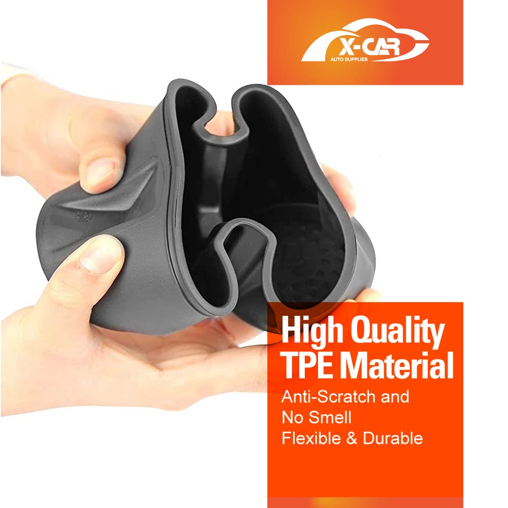 Cup Holder Insert for Tesla Model Y Juniper 2025-Onwards Centre Console Rubber Interior Accessories