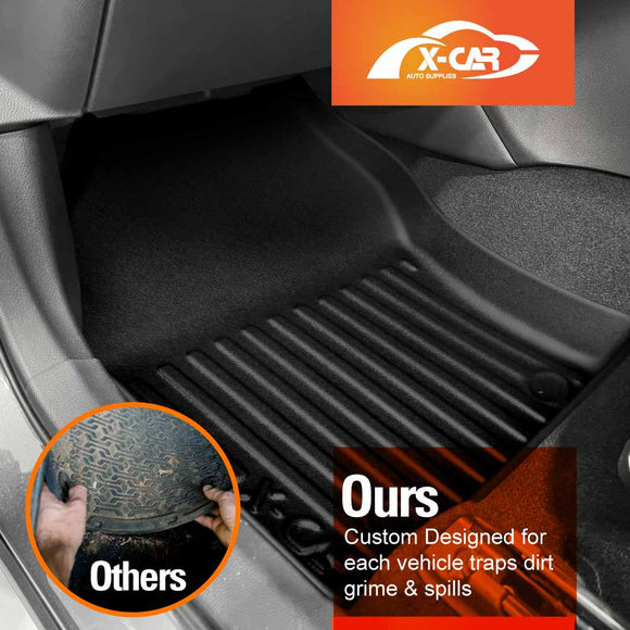 3D Floor Mats for Hyundai Kona 2023-Onwards All-Weather Car Liners