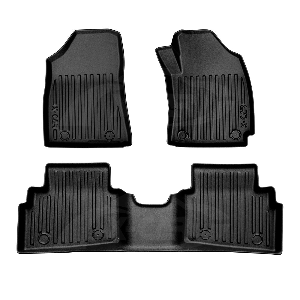 3D Floor Mats for Hyundai Kona 2023-2025 All-Weather Car Liners