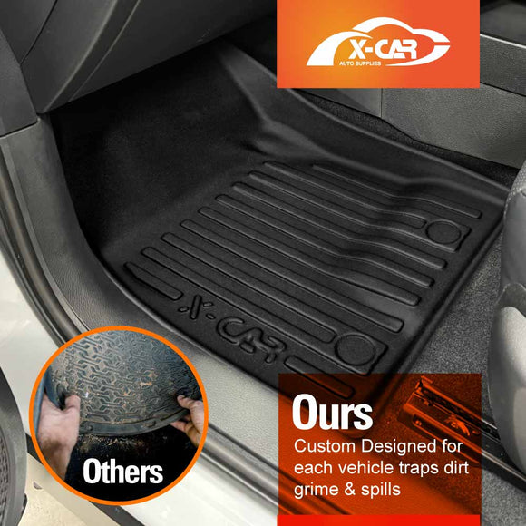 3D Floor Mats for Mitsubishi Outlander ZM Series PHEV 7-Seater 2021-2025 All-Weather Car Liners