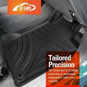 3D Floor Mats for Mitsubishi Triton MQ MR Single Cab 2015-2024 All-Weather Car Liners - 0