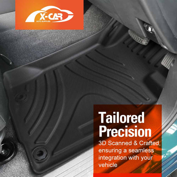 3D Floor Mats for Mitsubishi Triton MQ MR Single Cab 2015-2024 All-Weather Car Liners