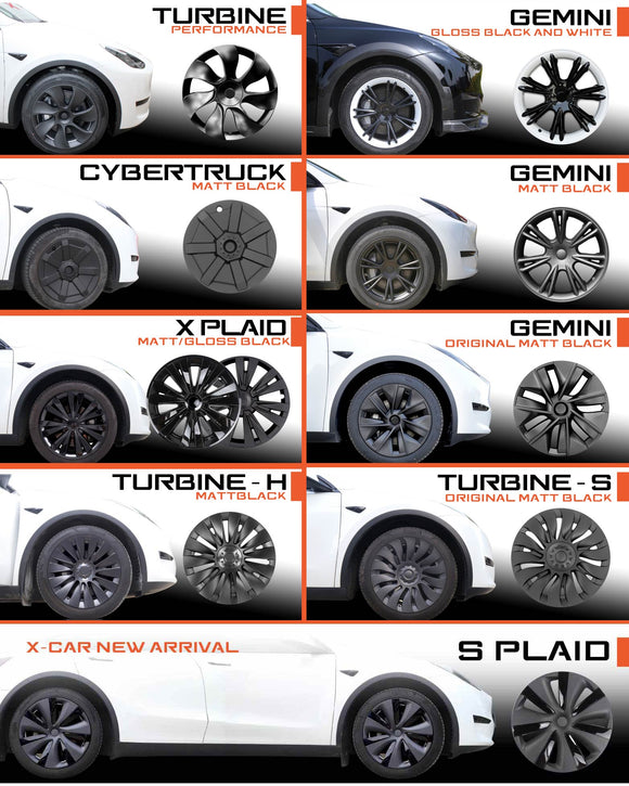 Tesla Model Y 2021-2025 19" Wheel Protector Cover Hub Caps