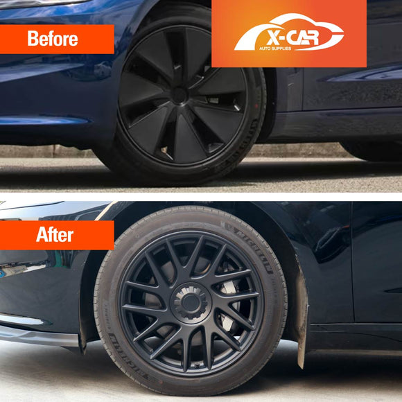 Tesla Model 3 Highland 18'' Wheel Protector Cover Hub Caps 2023-2025