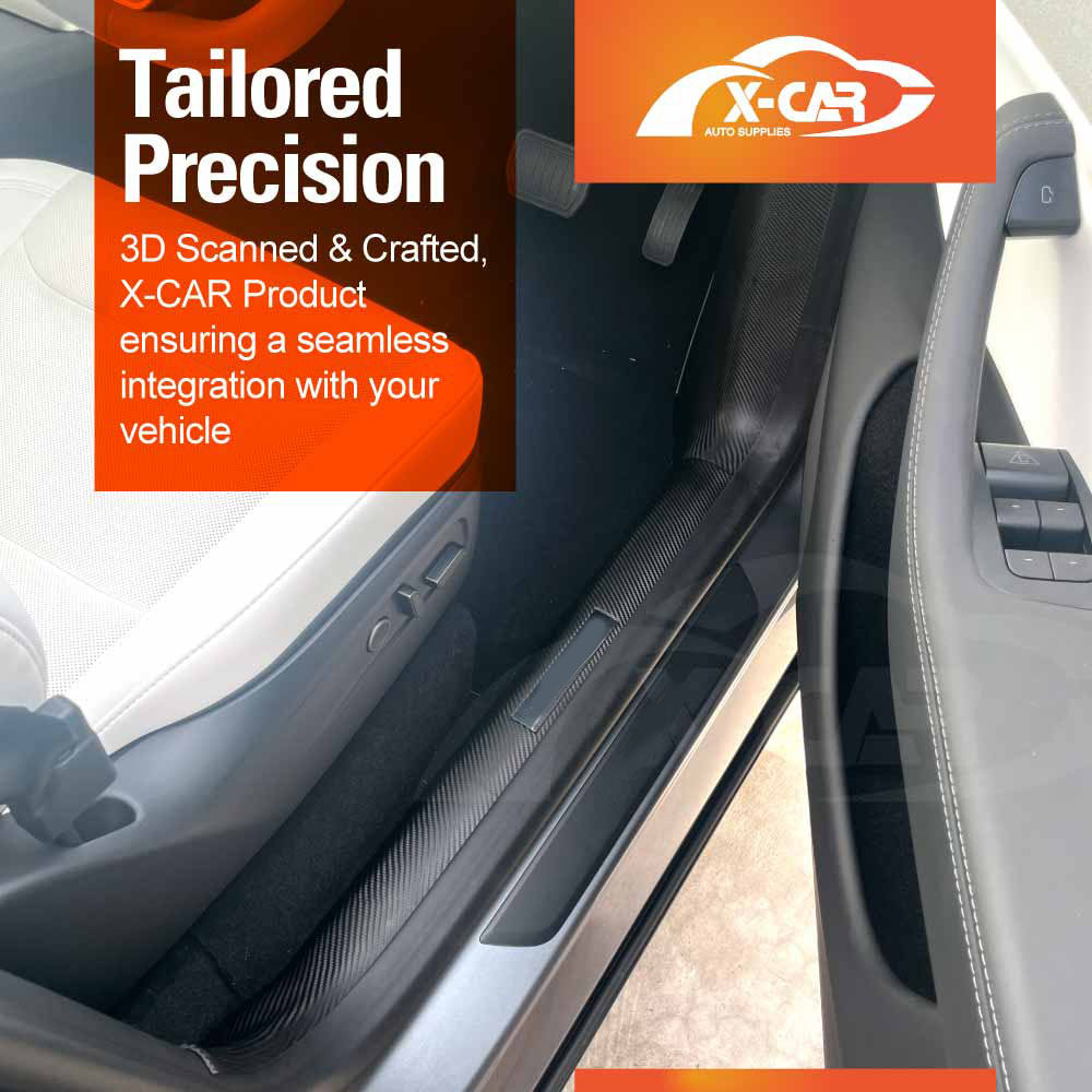 Door Sill Protector Sets for Tesla Model Y Juniper 2025-Onwards Car Threshold Scuff Trim Full Covers
