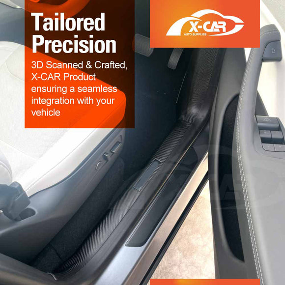 Door Sill Protector Sets for Tesla Model Y Juniper 2025-Onwards Car Threshold Scuff Trim Full Covers