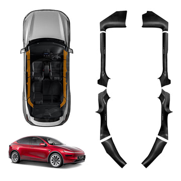 Door Sill Protector Sets for Tesla Model Y Juniper 2025-Onwards Car Threshold Scuff Trim Full Covers