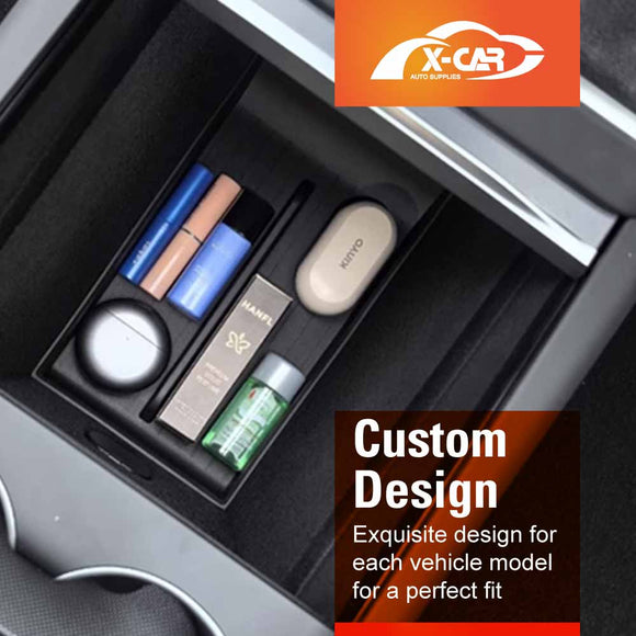 Center Console Armrest Organizer Tray for Tesla Model Y Juniper 2025-Onwards Storage Box Car Interior Accessories