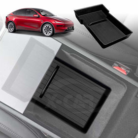 Center Console Armrest Organizer Tray for Tesla Model Y Juniper 2025-Onwards Storage Box Car Interior Accessories - 0