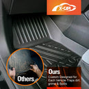 3D Floor Mats for Mitsubishi Triton MQ MR Double Cab 2015-2024 All-Weather Car Liners-5