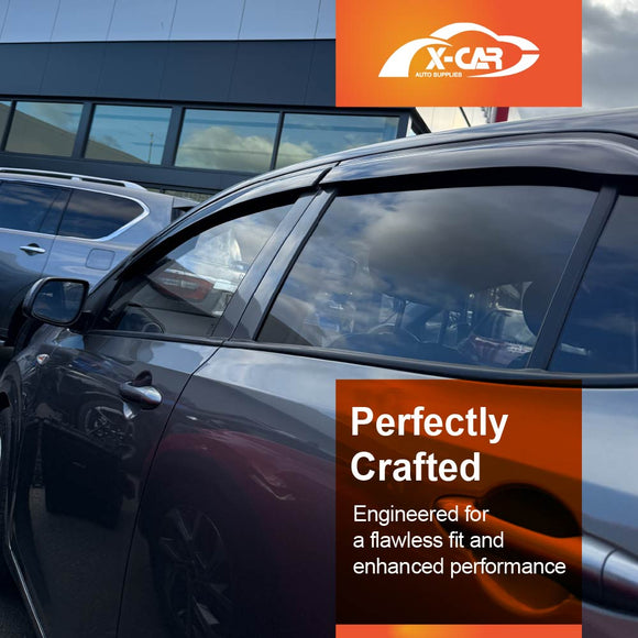 WeatherShields for Kia Picanto 2017-2025 Car Weather Shields Wind Deflectors Sun Visors