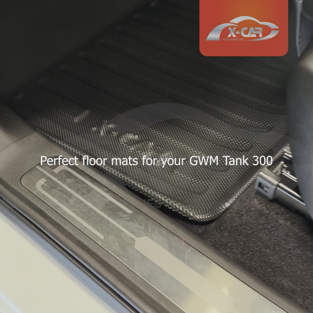 3D Car Floor Mats for GWM Tank 300 2023-2025 All-Weather Liners - 0